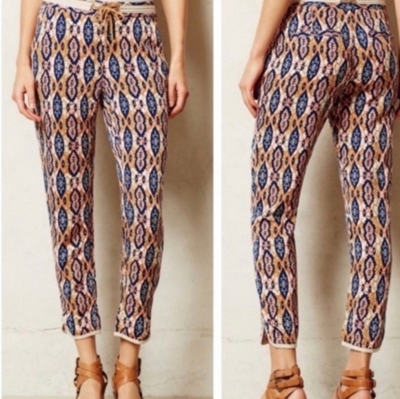 Pilcro Paz Ikat Joggers Royal Blue Sz 26 - Picture 16 of 16